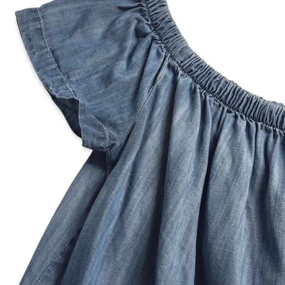 Cloth & Stone Chambray Off Shoulder Blouse - Picture 4 of 8